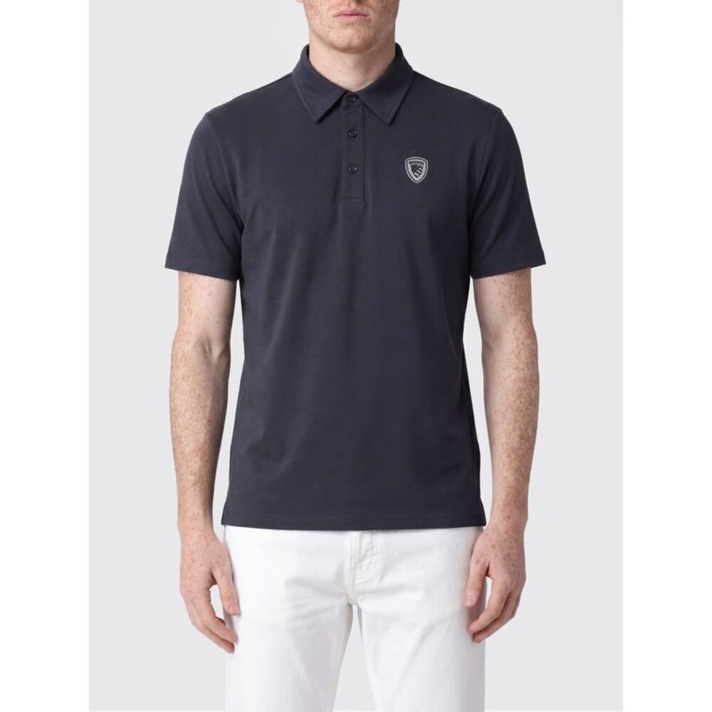 Blauer Polo Shirt Men Blue